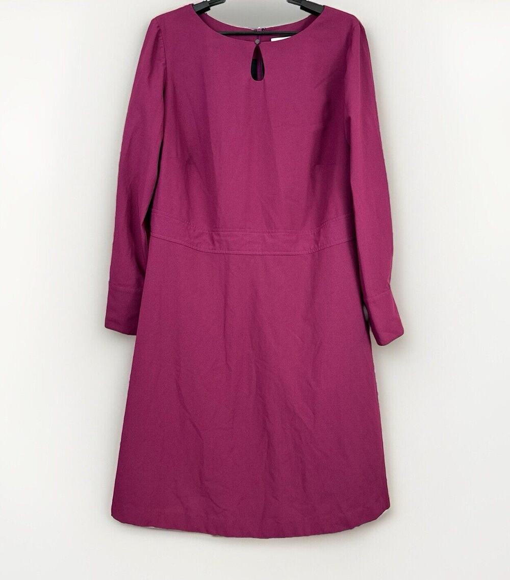 Momentum By Timo Weiland Women's Size 1X W 1XW Burgundy Lined Dress Long Sleeve